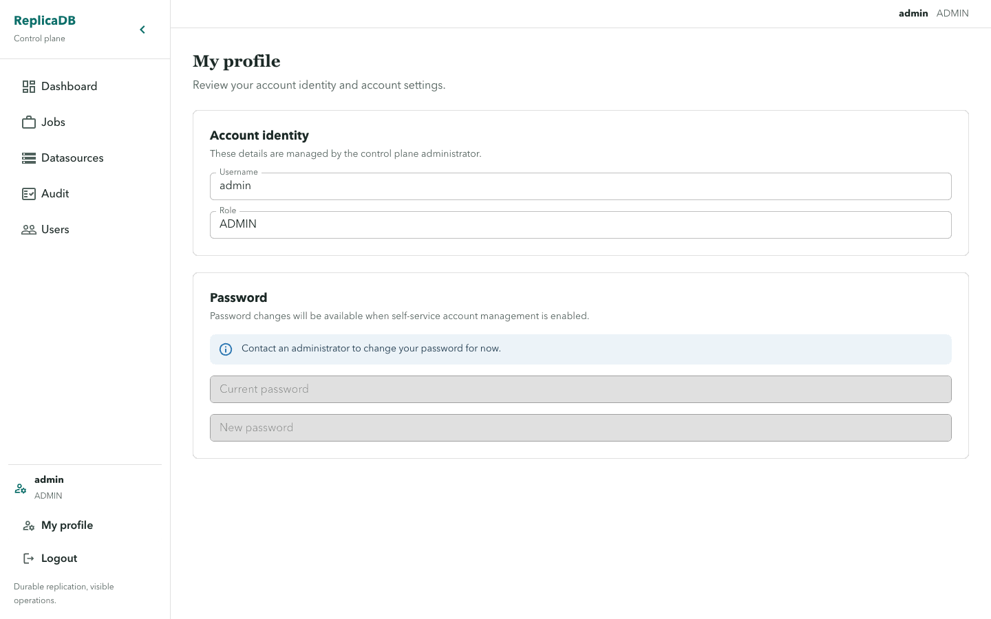 ReplicaDB profile page